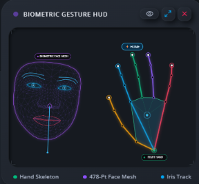 Biometric Gesture HUD